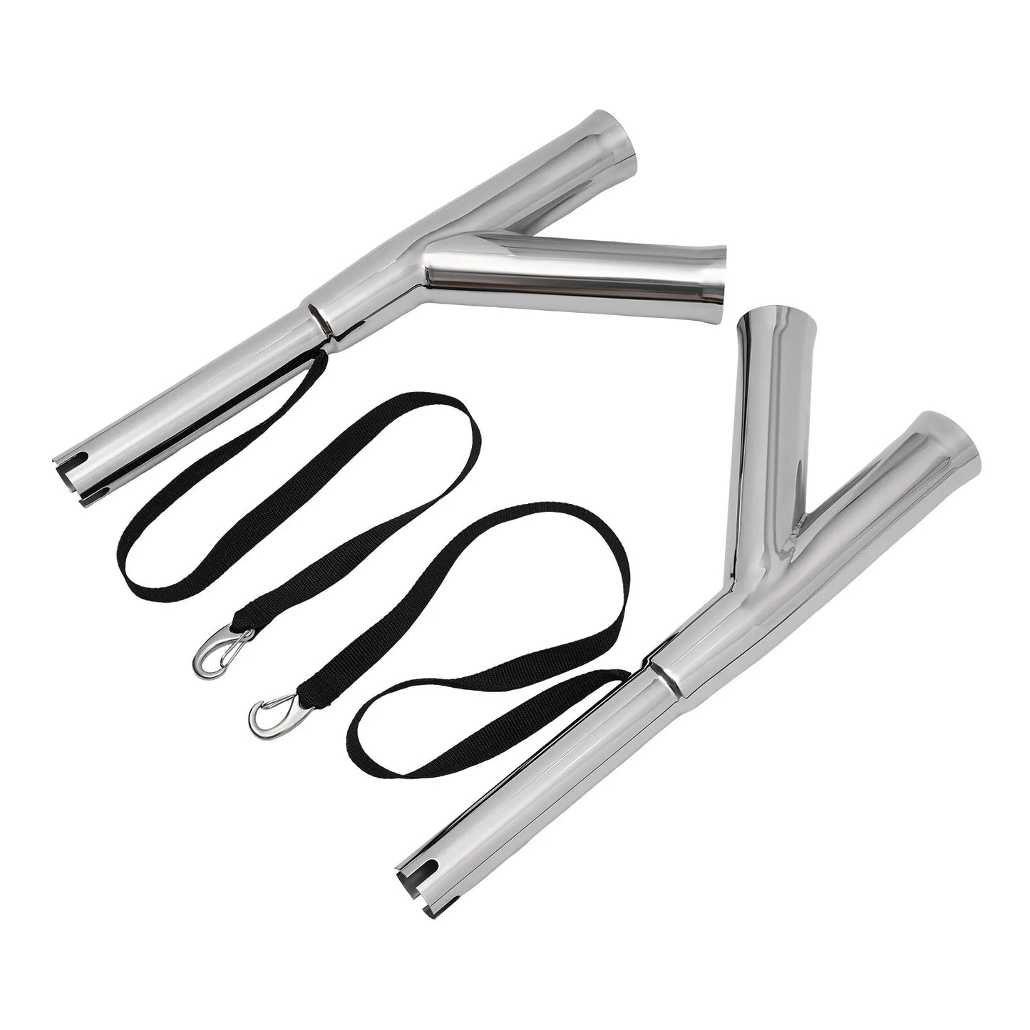 Stainless Steel Adjustable Boat Outrigger Fishing Rod Holder Clamp Mount