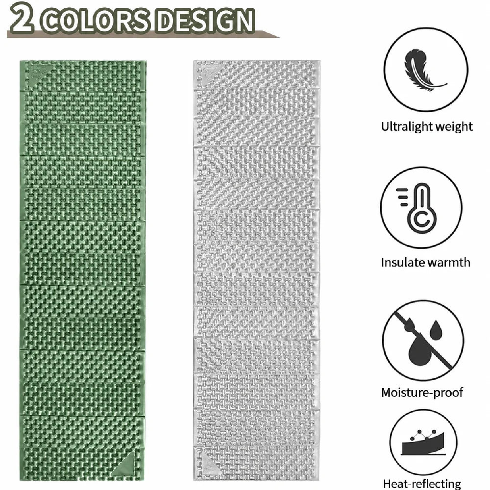 Night Cat Foam Sleeping Pad: Foldable Ultralight Closed Cell Foam Sleeping Mat Waterproof for Outdoor Hiking Camping Backpacking