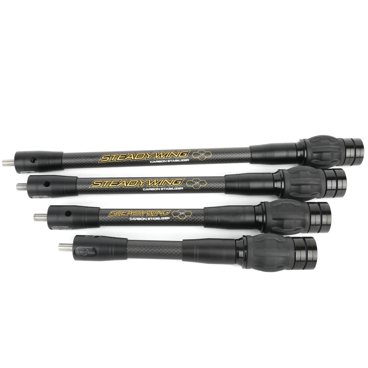 Archery Bow Stabilizer Balance Rod 6/8/10/12/15 Inch 3K Carbon Fibre Shock Absorber Damp for Compound Recurve Bow Accuracy