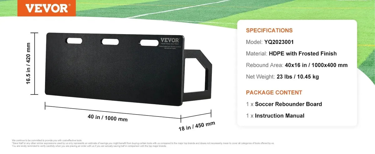 SIHAO Portable Foldable Soccer Rebounder Board Training Equipment