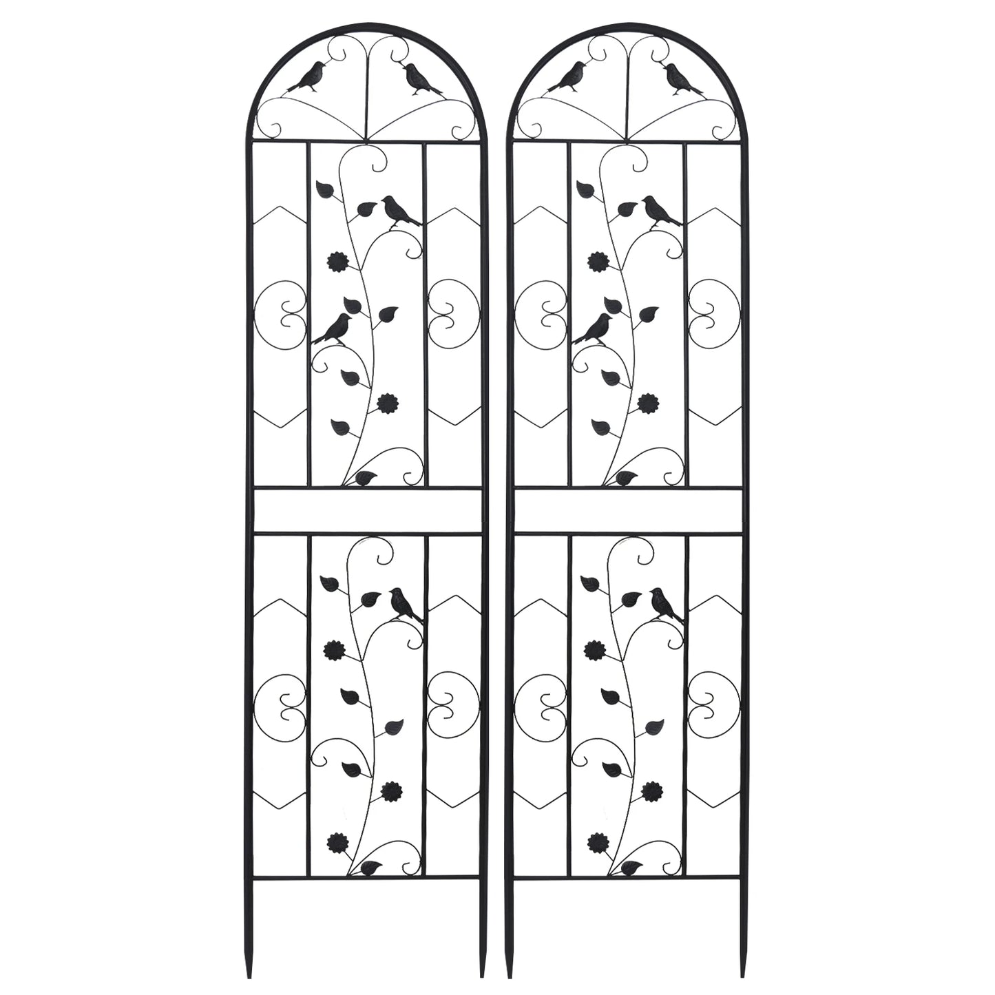 Metal Garden Trellis Anti Rust Climbing Plant Panel Support