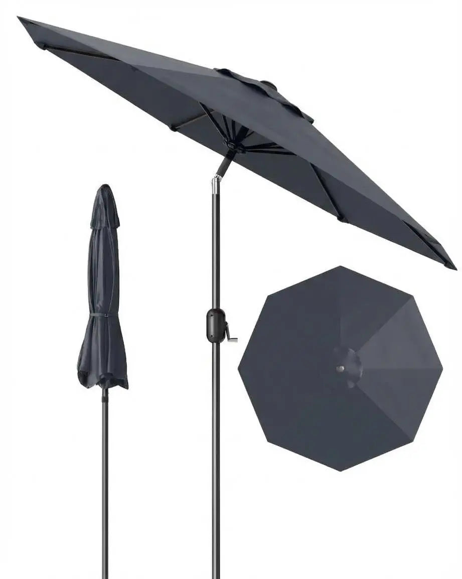 Waterproof Outdoor Patio Umbrella With Crank And Tilt Sun Shade