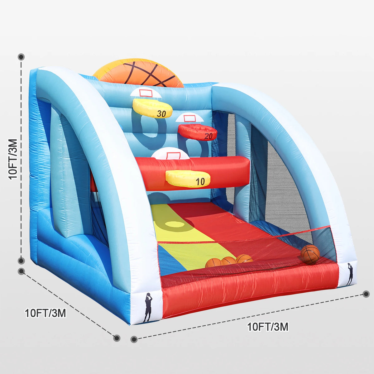 RTS Inflatable Basketball Hoop Game For Outdoor Parties And Events