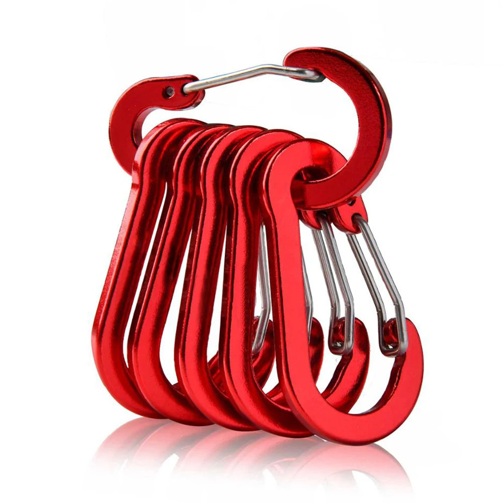 West Biking Multifunctional D Shape Carabiner Spring Snap Clip