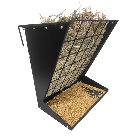 Wall Mounted Metal Hay And Grain Feeder For Livestock