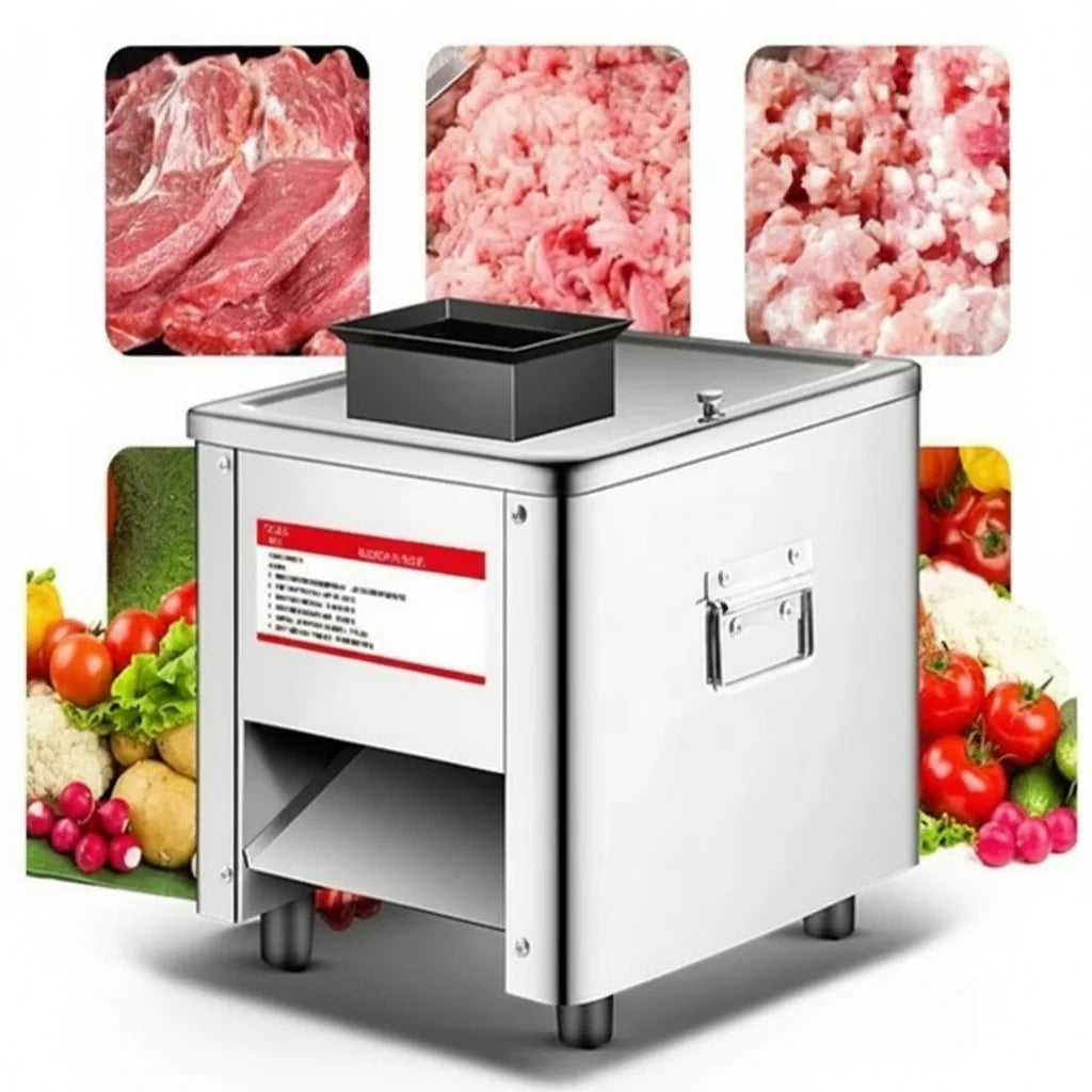 Commercial 850W Electric Meat Slicer Stainless Steel Kitchen Cutter