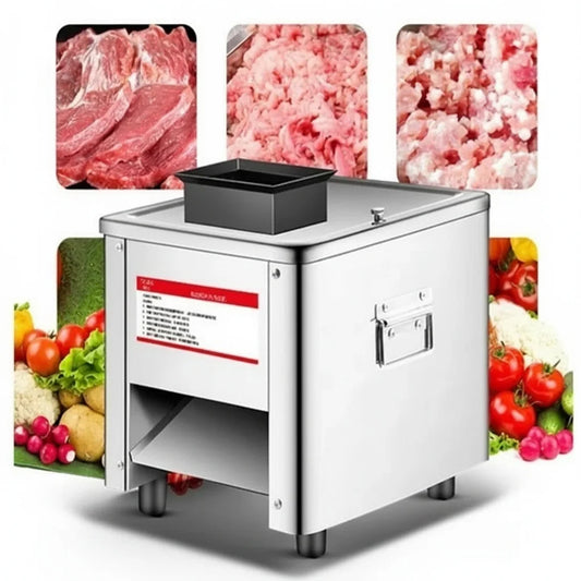 Commercial 850W Electric Meat Slicer Stainless Steel Kitchen Cutter