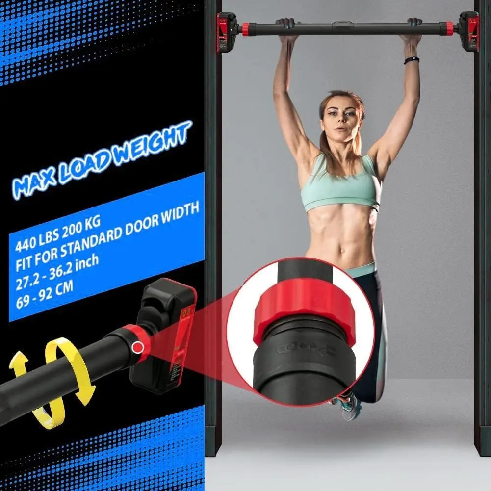 Adjustable Doorway Pull Up Bar for Home Gym Strength Training