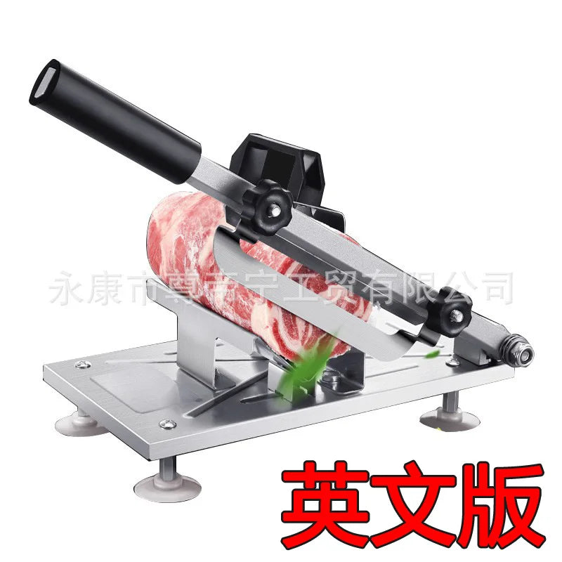 Stainless Steel Frozen Meat Mutton Cutter Kitchen Table Slicer