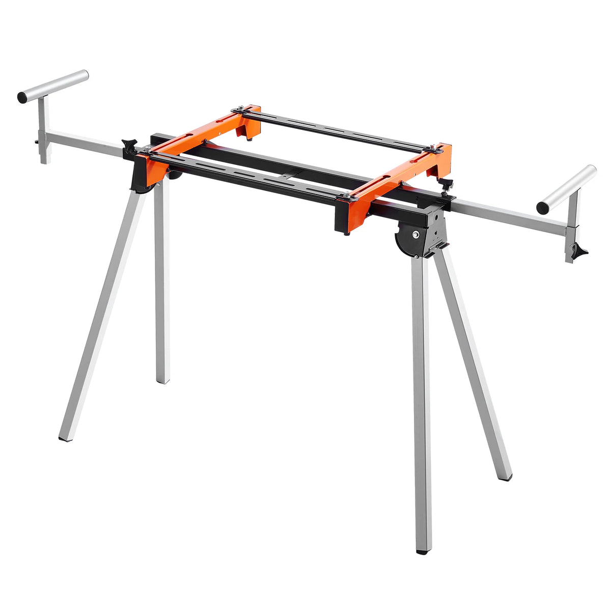 SucceBuy Steel Collapsible Miter Saw Stand With Adjustable Brackets