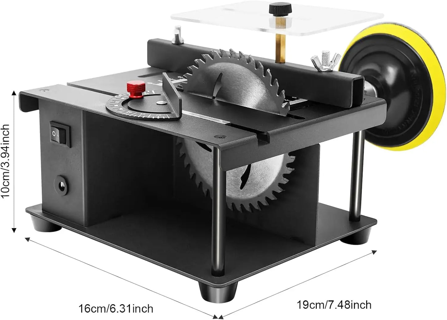 Mini Table Saw Adjustable Cutting Angle For Wood Metal Plastic