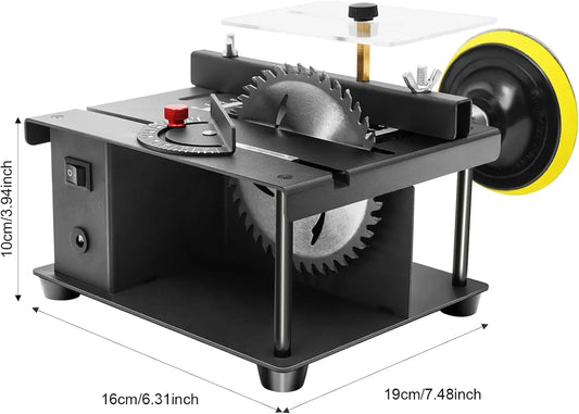 Mini Table Saw Adjustable Cutting Angle For Wood Metal Plastic