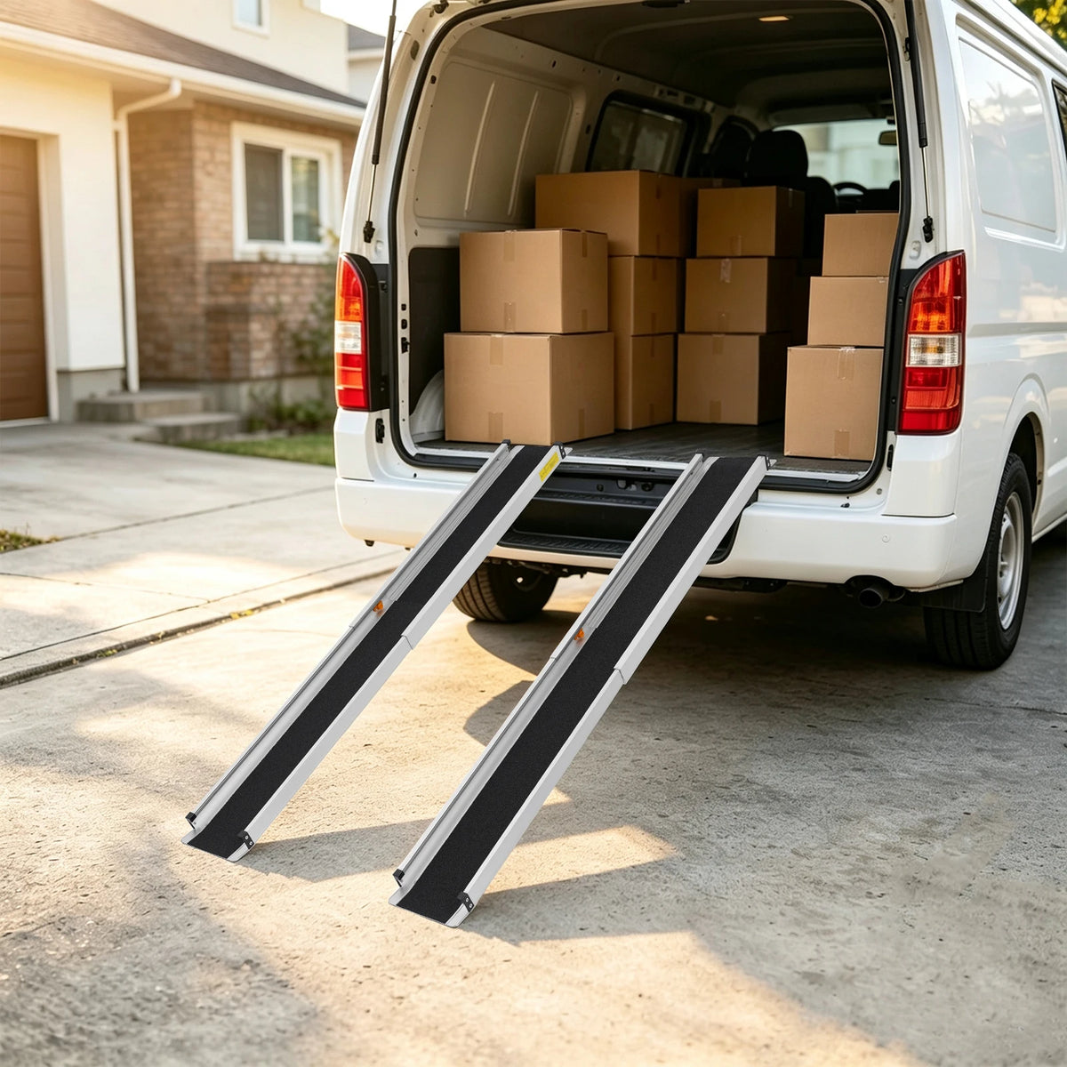 Portable Aluminum Wheelchair Ramp for Steps and Door Thresholds