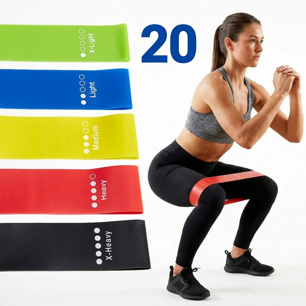 TPE Resistance Bands Fitness Set Strength Workout Exercise Gear
