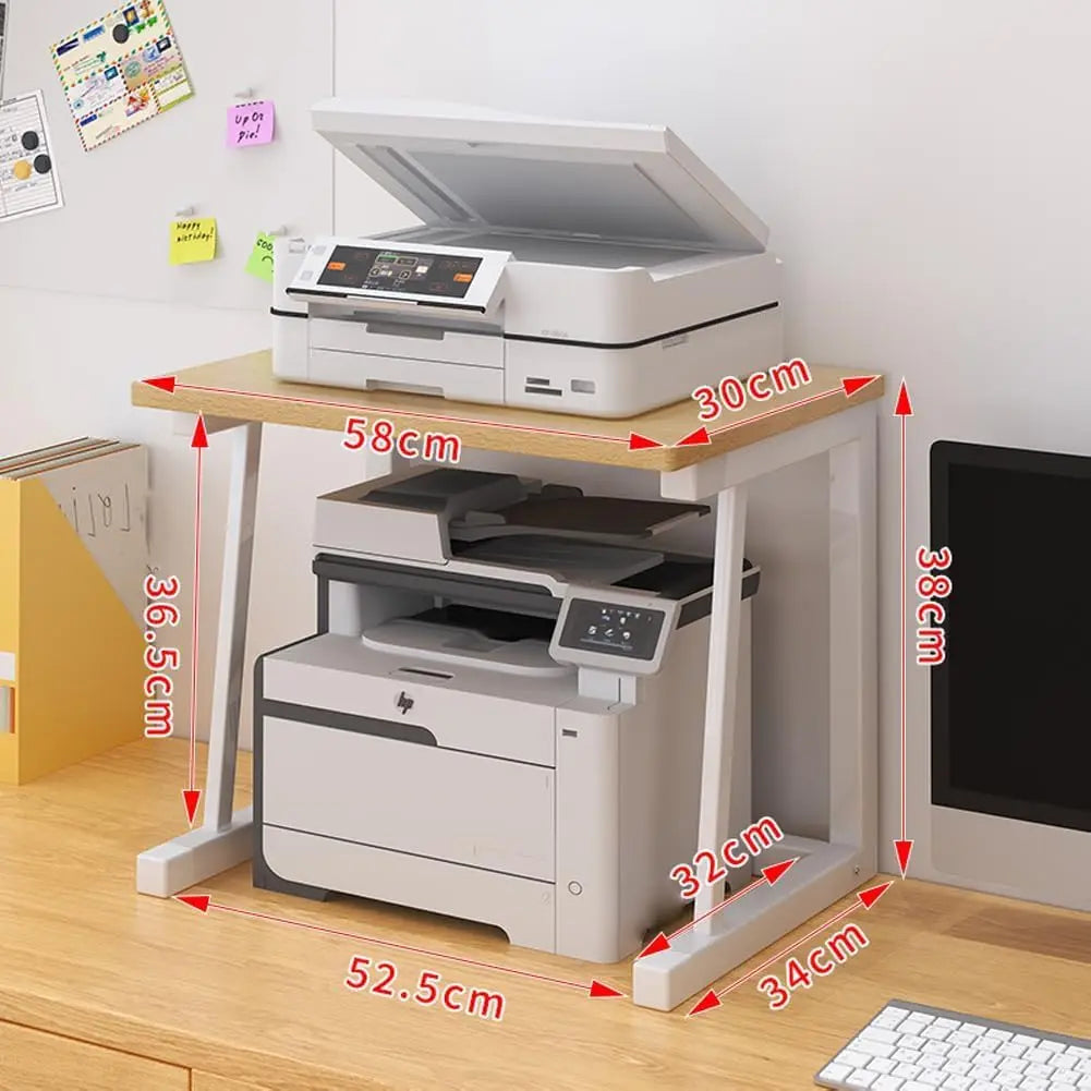 Garvee 2 Tier Printer Stand with Multipurpose Storage Organizer