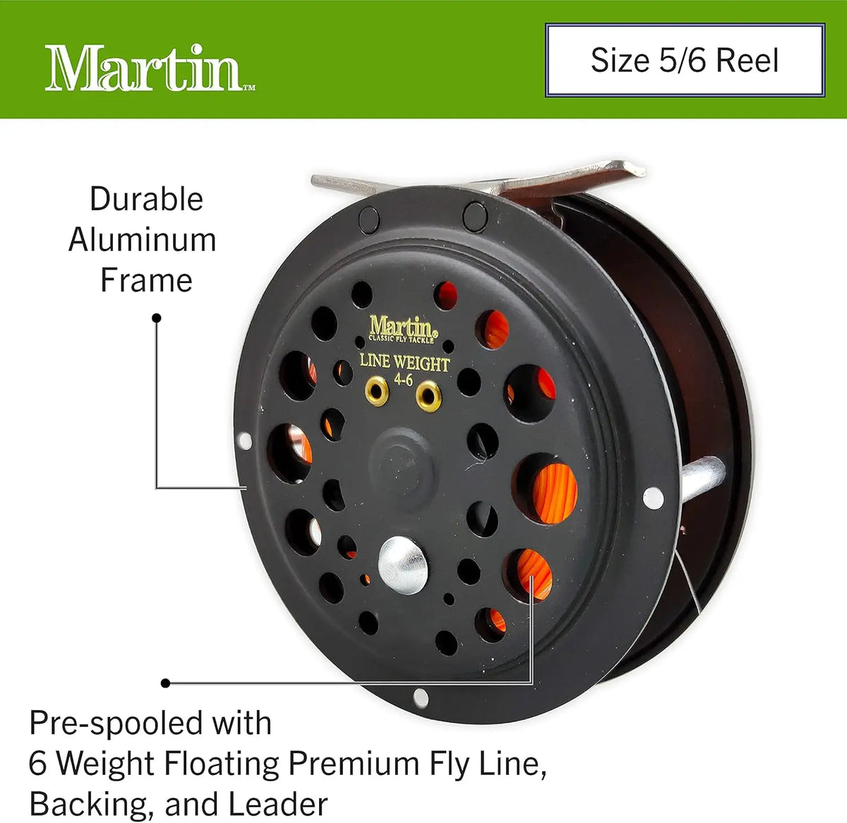 Complete Fly Fishing Rod And Reel Combo With Leader