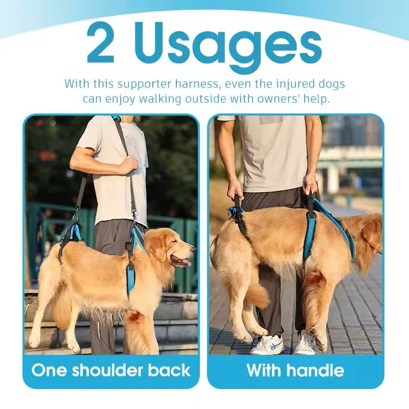 Portable Dog Support Harness Breathable Pet Lift Sling