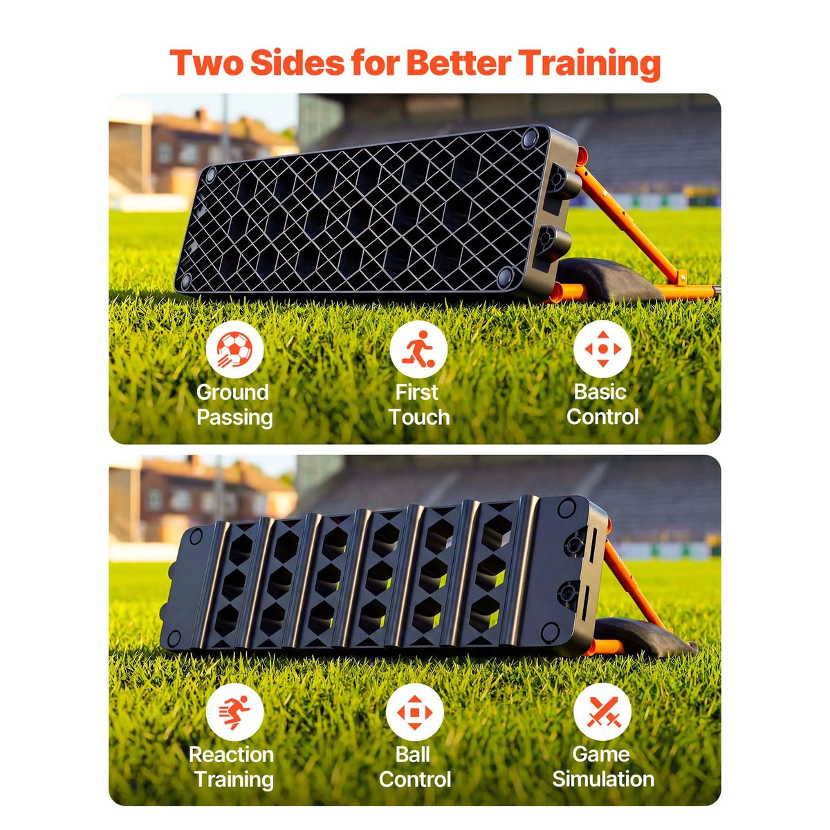 SucceBuy Adjustable Soccer Rebounder Board Kickback Trainer