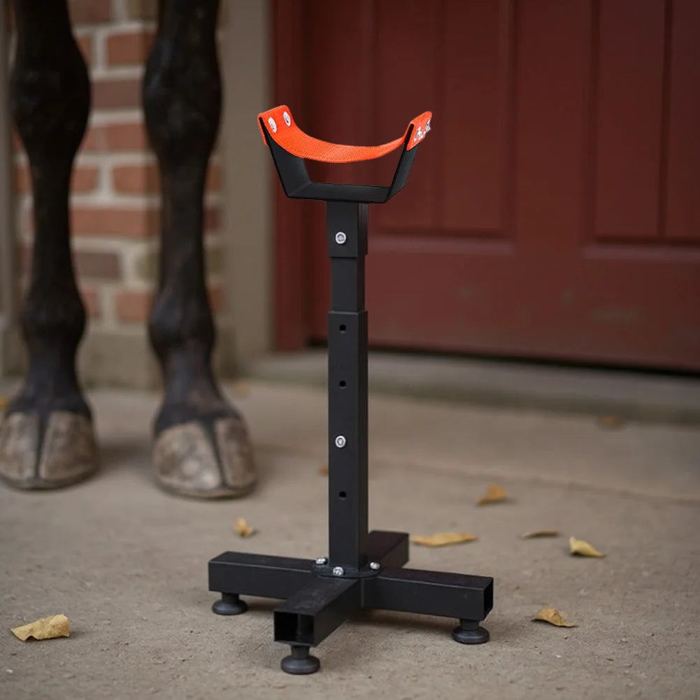 Sturdy Metal Adjustable Farrier Hoof Stand For Horses