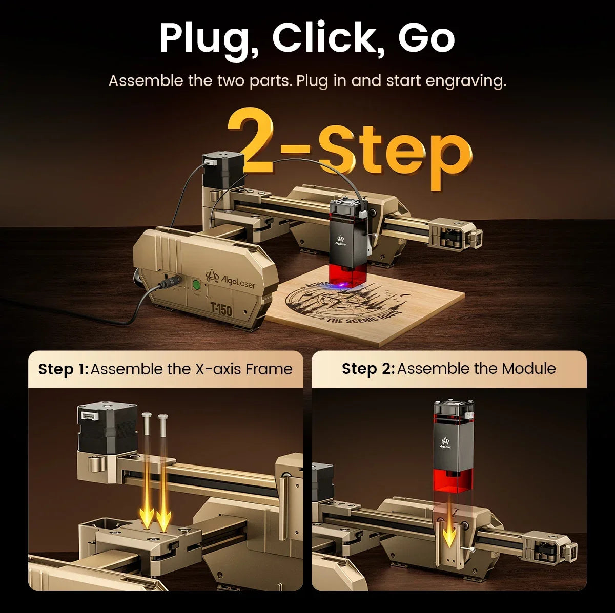 Algolaser Compact Laser Engraver For Wood And Metal Projects