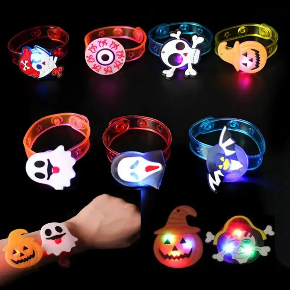 Glowing Halloween Bracelets And Rings Kids Party Favors And Treats