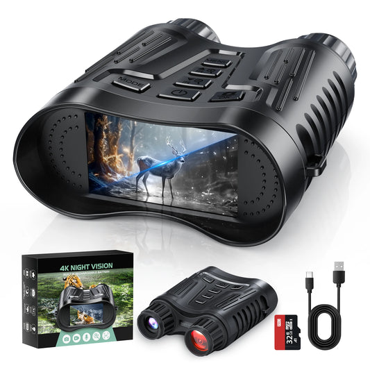 Letcmoi 4K Night Vision Telescope 8X Zoom Rechargeable Camera