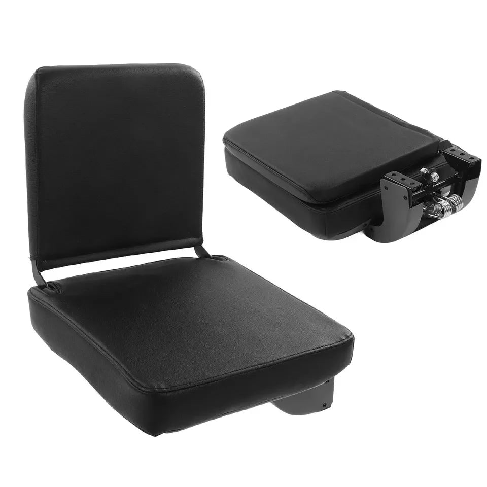 RV Bus Folding Flip Seat, Elegant Leather Automatic Rebound Folding Seat to Reduce Fatigue Heavy Duty Camper Bus Accessory Seat