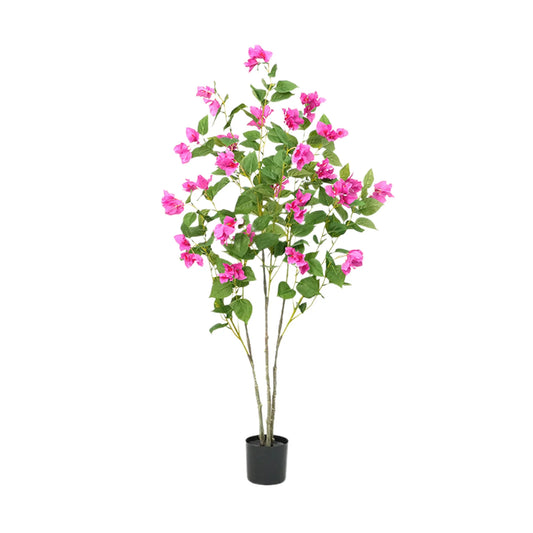 Twister Artificial Bougainvillea Tree Silk Faux Floral Decor