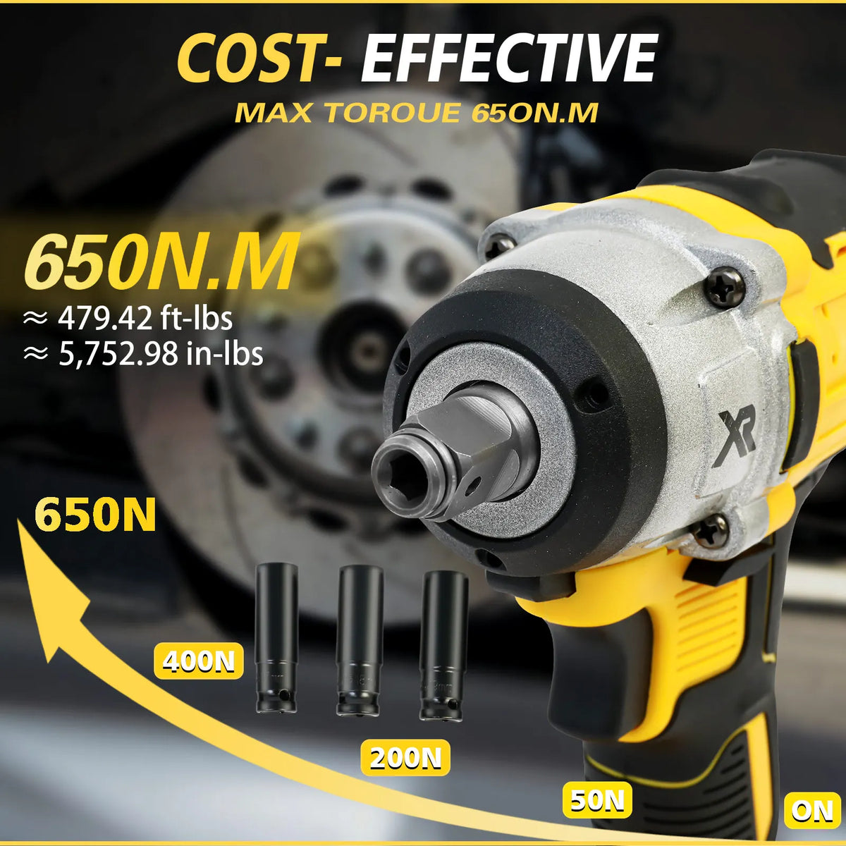 Cordless Impact Wrench 20V Brushless Driver Drill Battery Kit