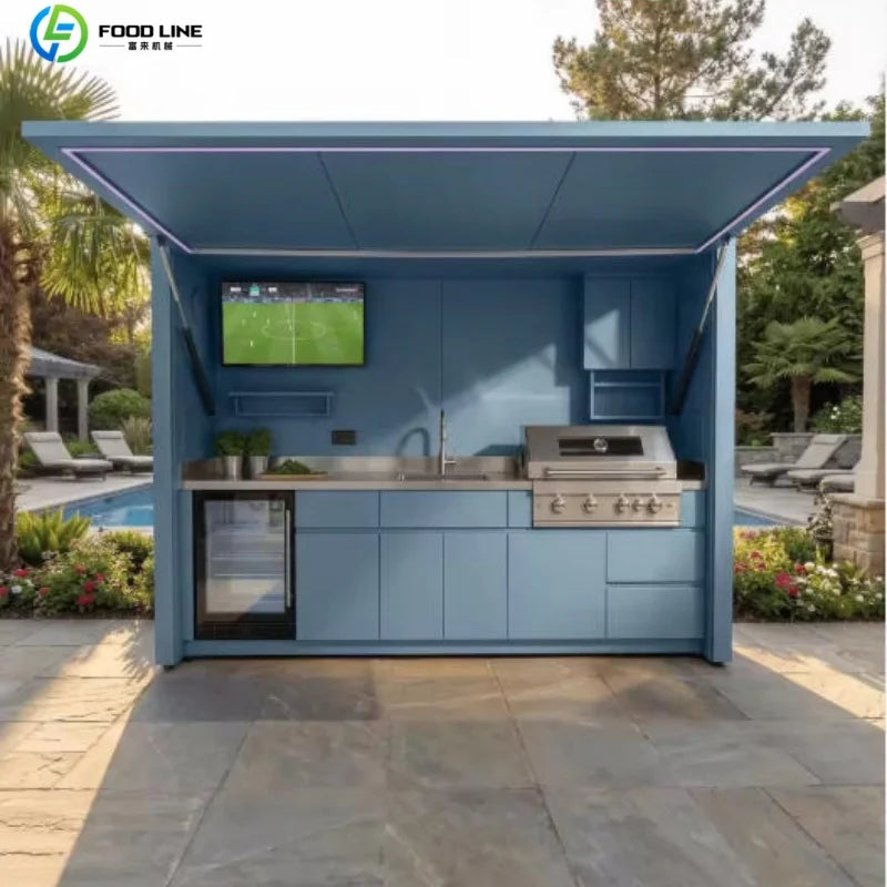 Foodline Modular Outdoor Kitchen BBQ Island Stainless Steel Cabinets