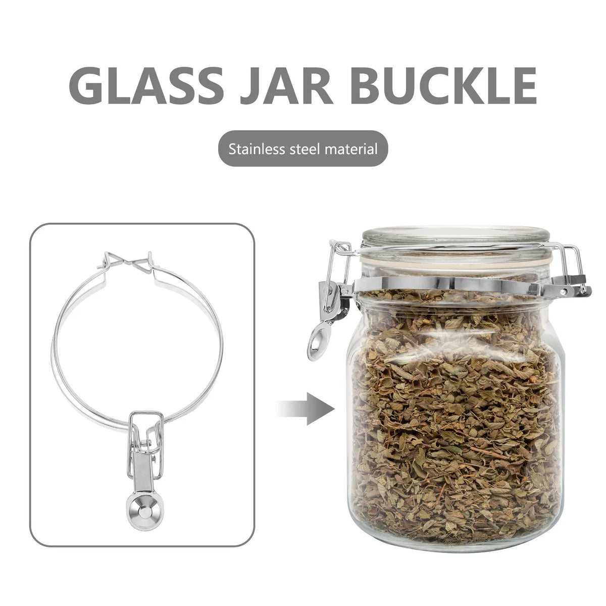 Stainless Steel Jar Wire Clamps Airtight Sealing Buckles For Mason Jars