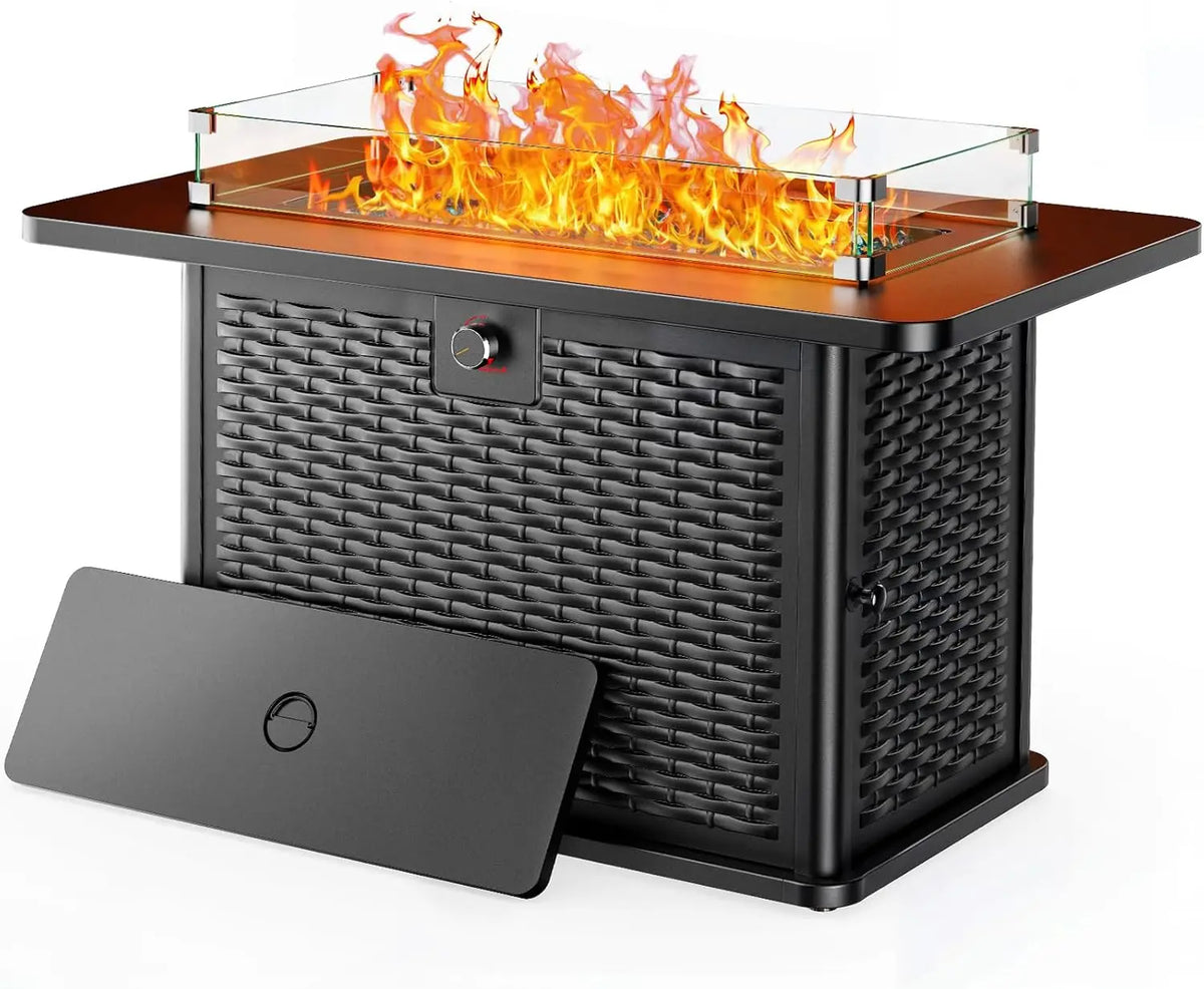 Premium Stainless Steel Propane Fire Pit Table For Patio