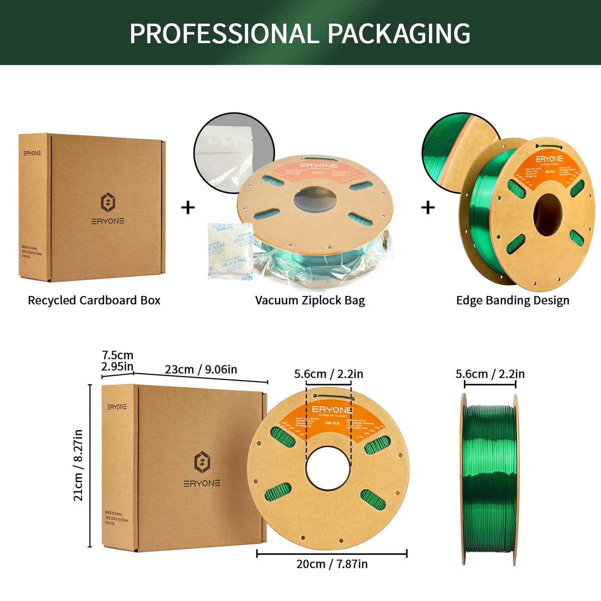 Eryone Silk PLA 3D Printer Filament For Premium Creations