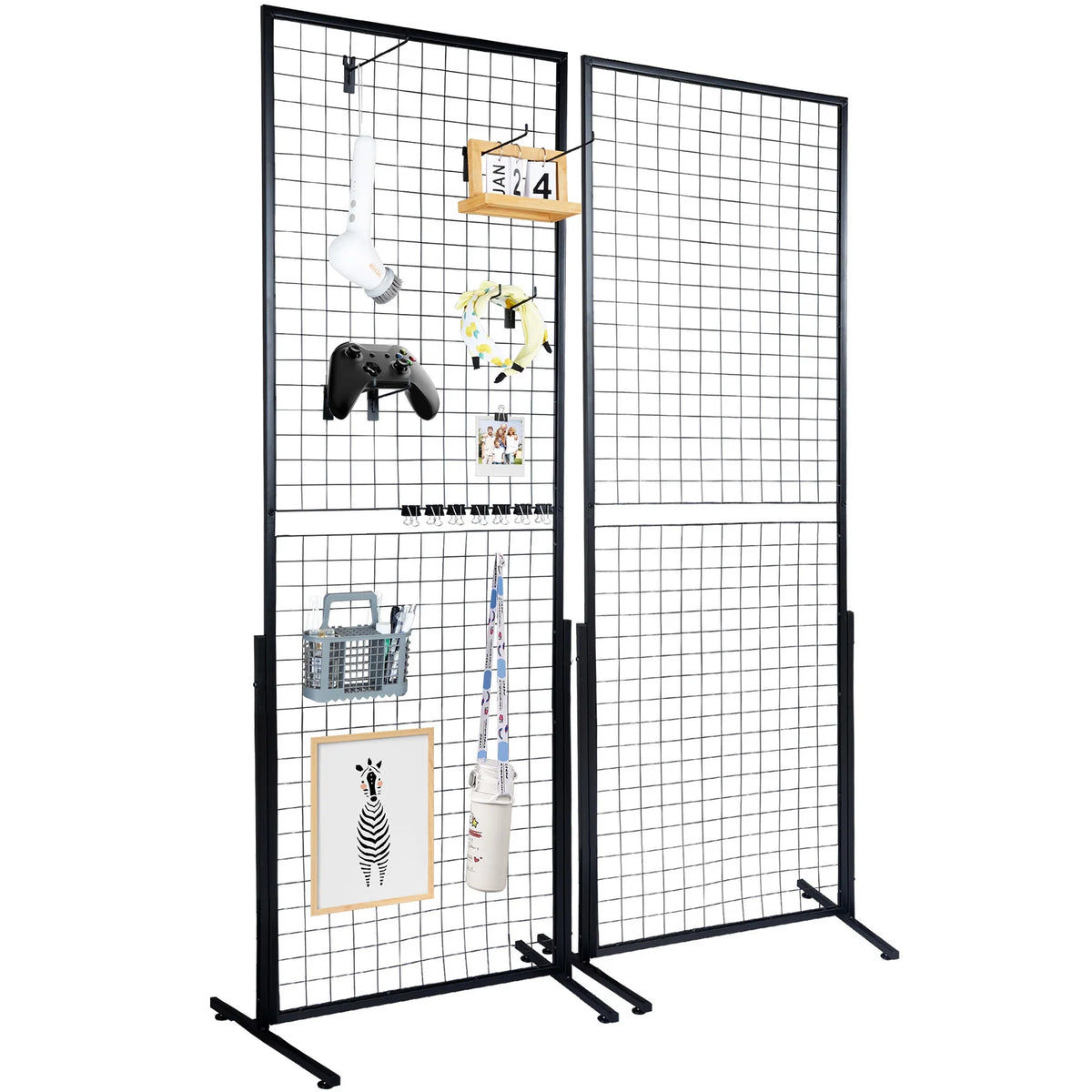 SucceBuy Double Sided Steel Grid Wall Display Rack For Retail