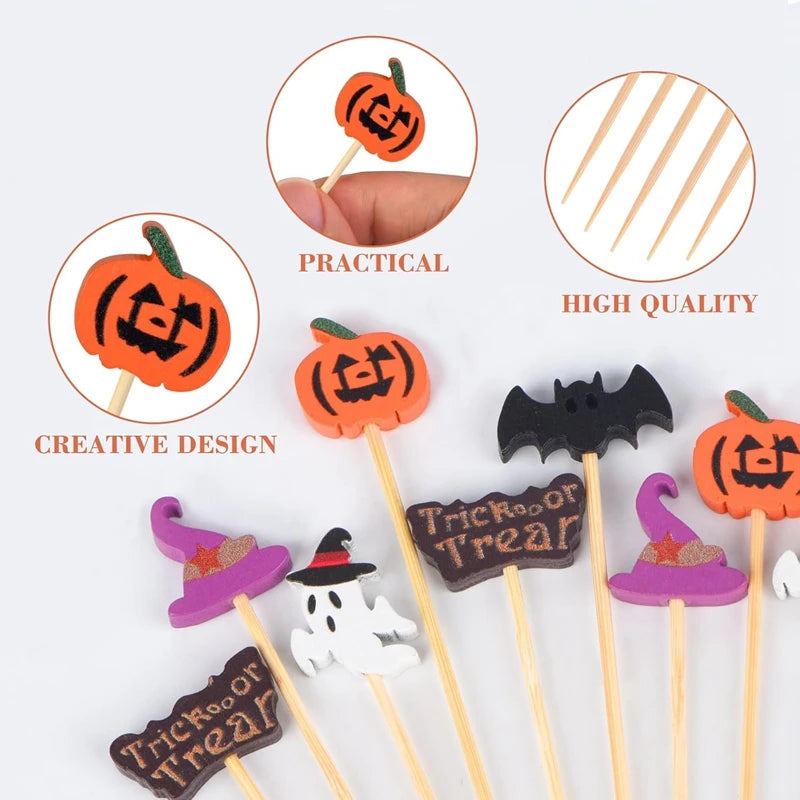 Disposable Bamboo Party Skewers For Desserts And Cocktails