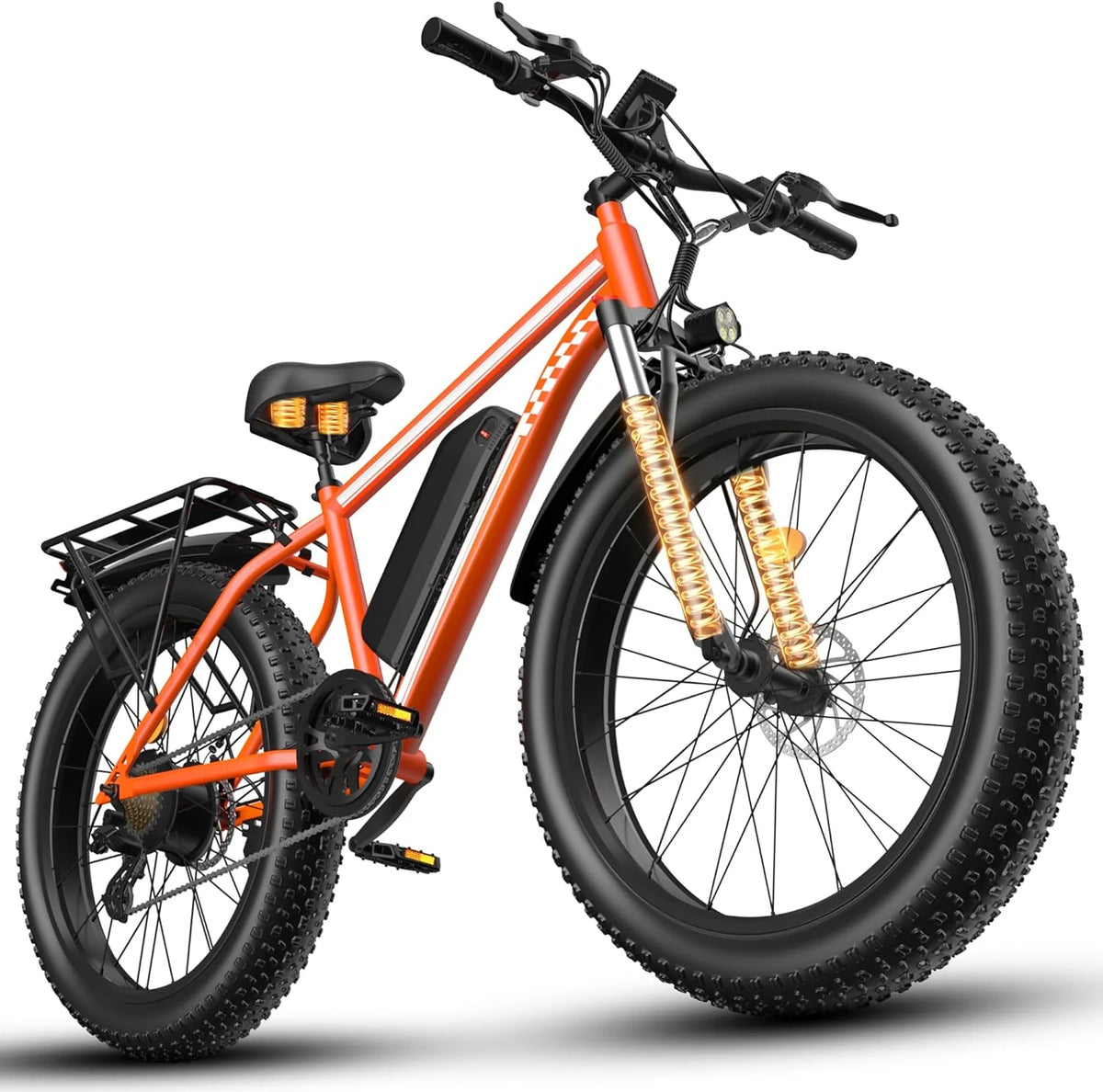 OBX Peak Electric Fat Tire Mountain Bike with Lithium Battery