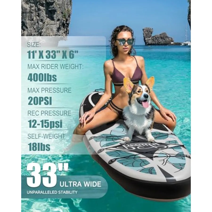 Lightweight Inflatable Stand Up Paddle Board With Durable PVC Material
