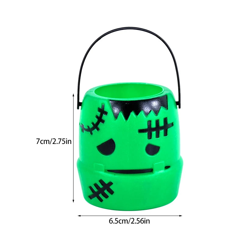 Premium Plastic Halloween Pumpkin Candy Bucket for Trick or Treat