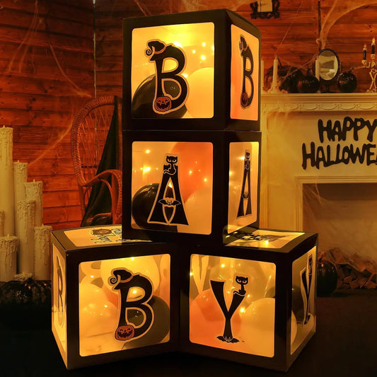 Transparent Balloon Boxes With LED Light Strings Party Decoration