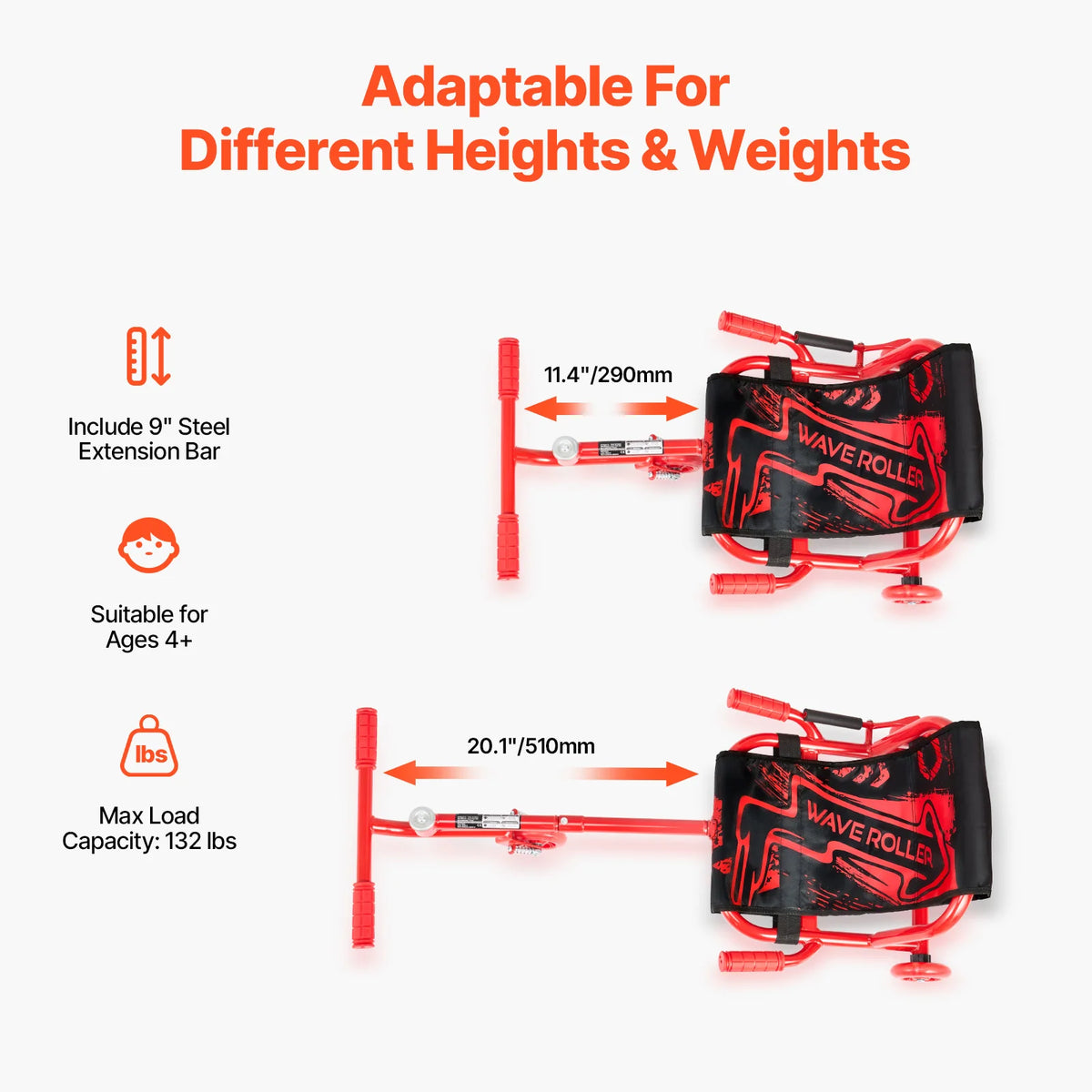 SucceBuy Zig Zag Motion Ride On Drifting Swing Scooter