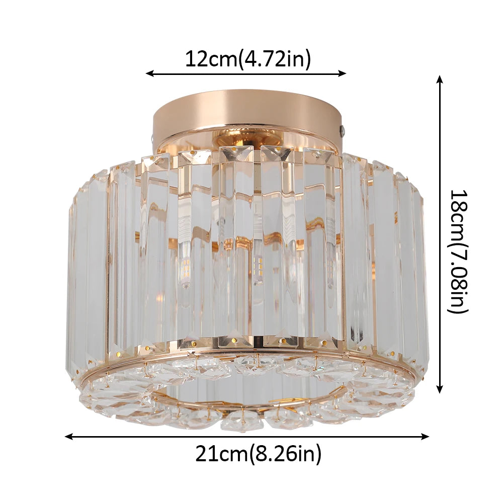 GreeLustr Modern Crystal Pendant Light Ceiling Fixture