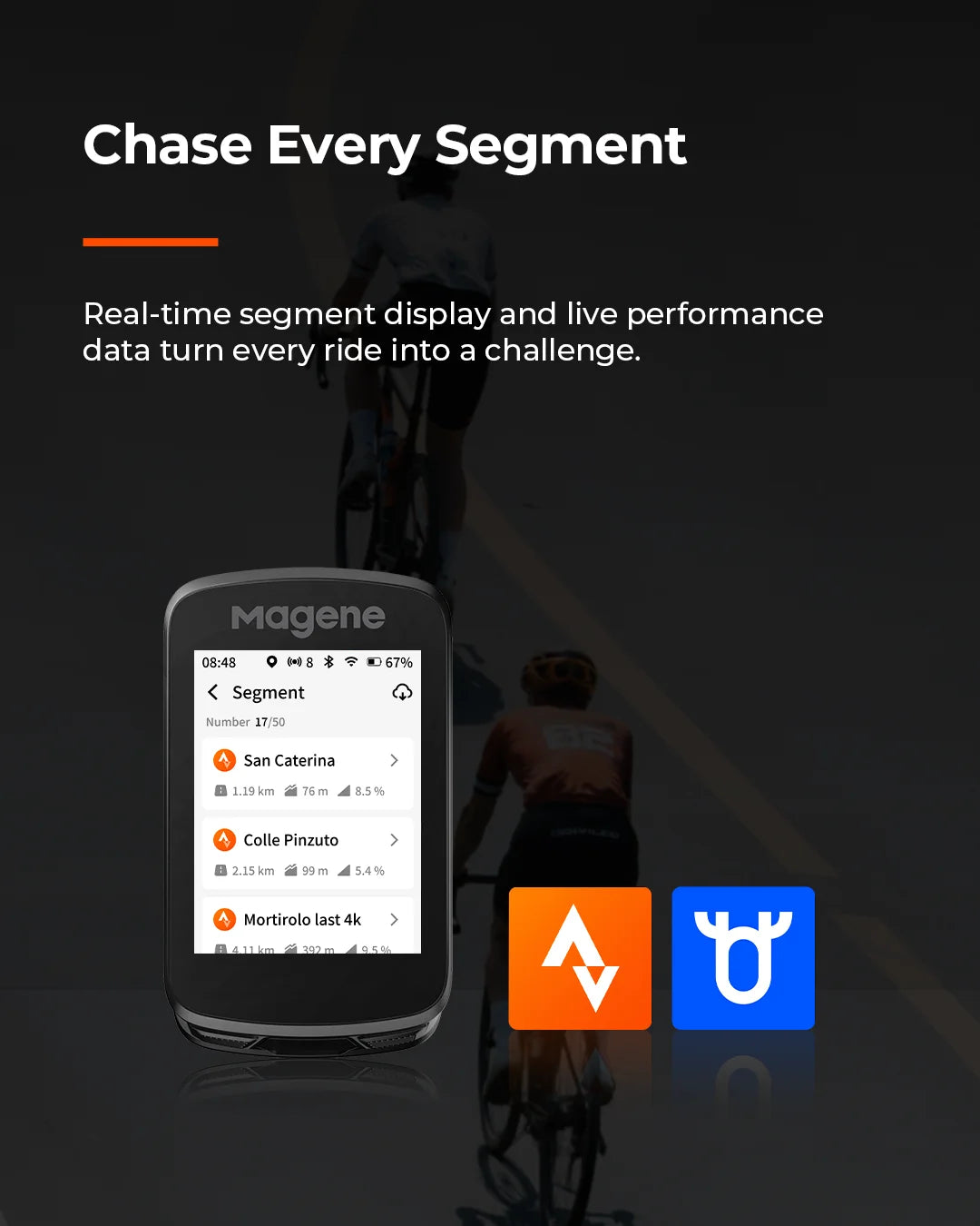 Magene C606V2 Touchscreen GPS Bike Computer Navigation Speedometer