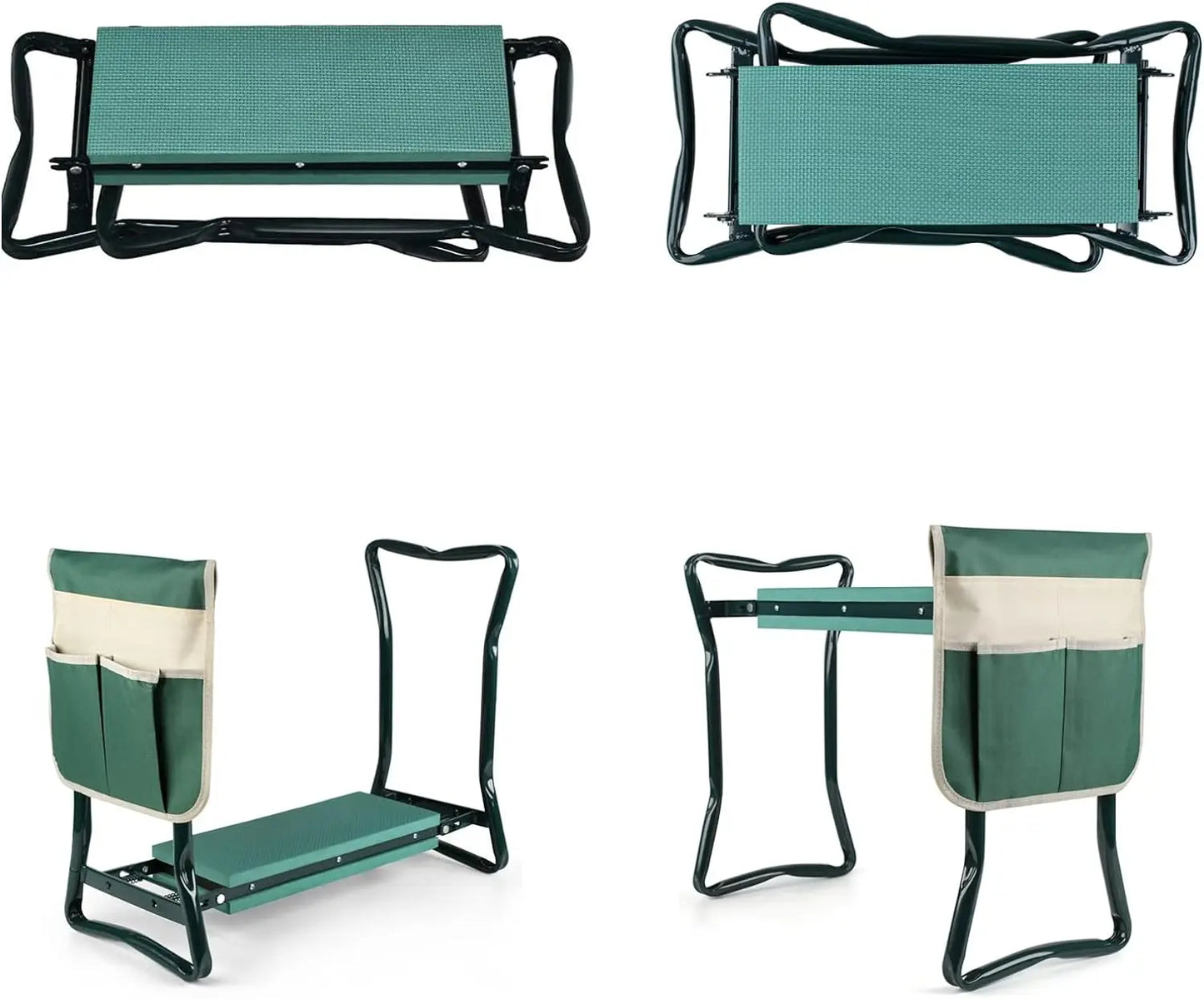 Portable Folding Garden Kneeler Seat With Eva Foam Cushion