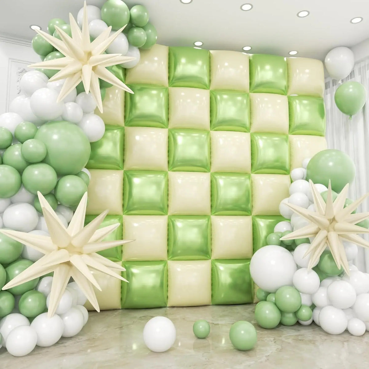 Double Sided Square Foil Balloon Garland Arch Kit Decor