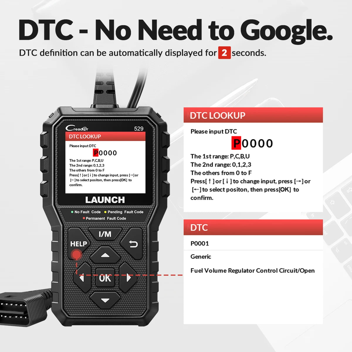 Launch Creader CR529 OBD2 Auto Diagnostic Code Reader