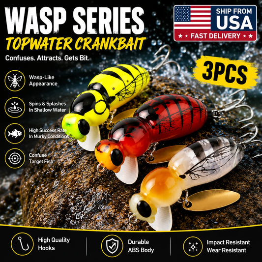 Kingdom Wasp Minnow Topwater Fishing Lure Artificial Bait