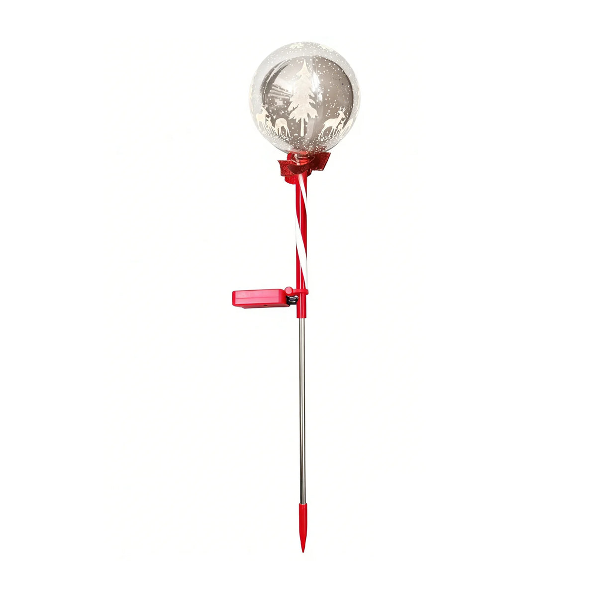 Solar Christmas Garden Ball Lanterns With Snowflake Elk Santa Decorations