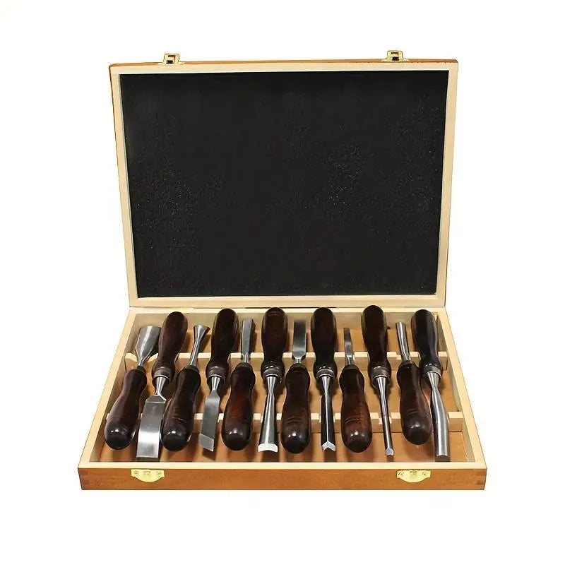 Professional Chrome Vanadium Steel Wood Chisels With Walnut Handle