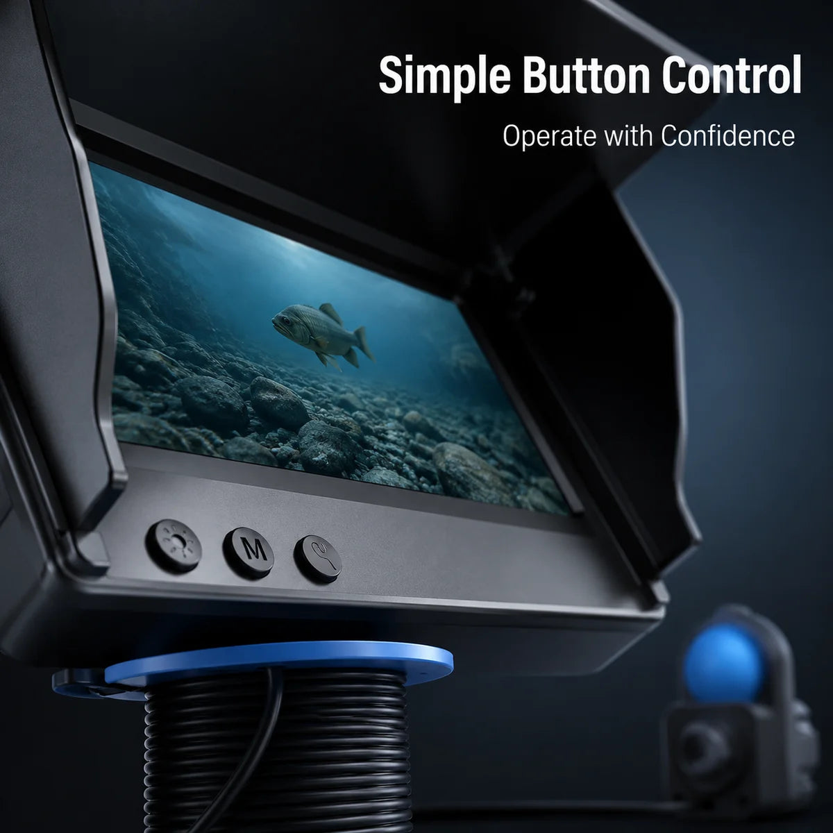 Portable Underwater Fishing Camera With Monitor Night Vision Depth Finder