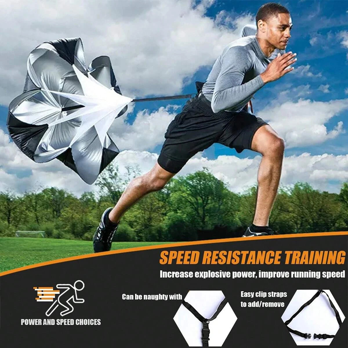 Gkhmnew Speed Agility Training Set With Ladder Cones And Parachute